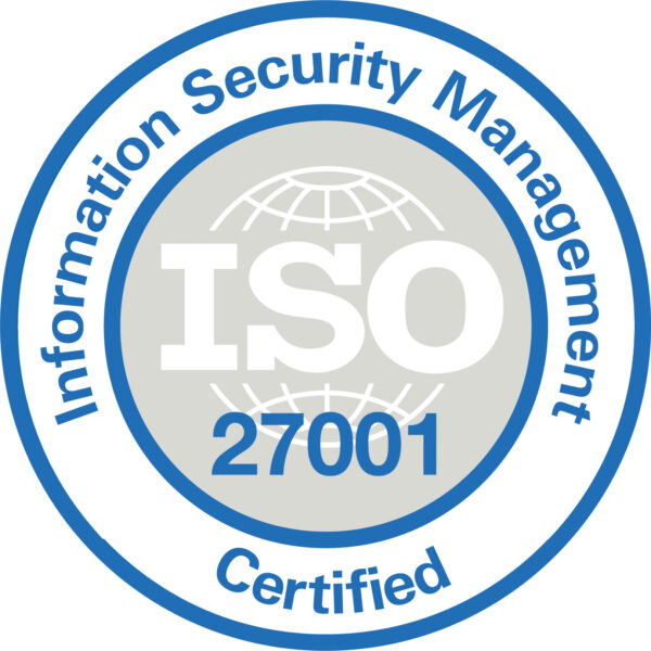 Sello oficial de certificación ISO/IEC 27001:2022